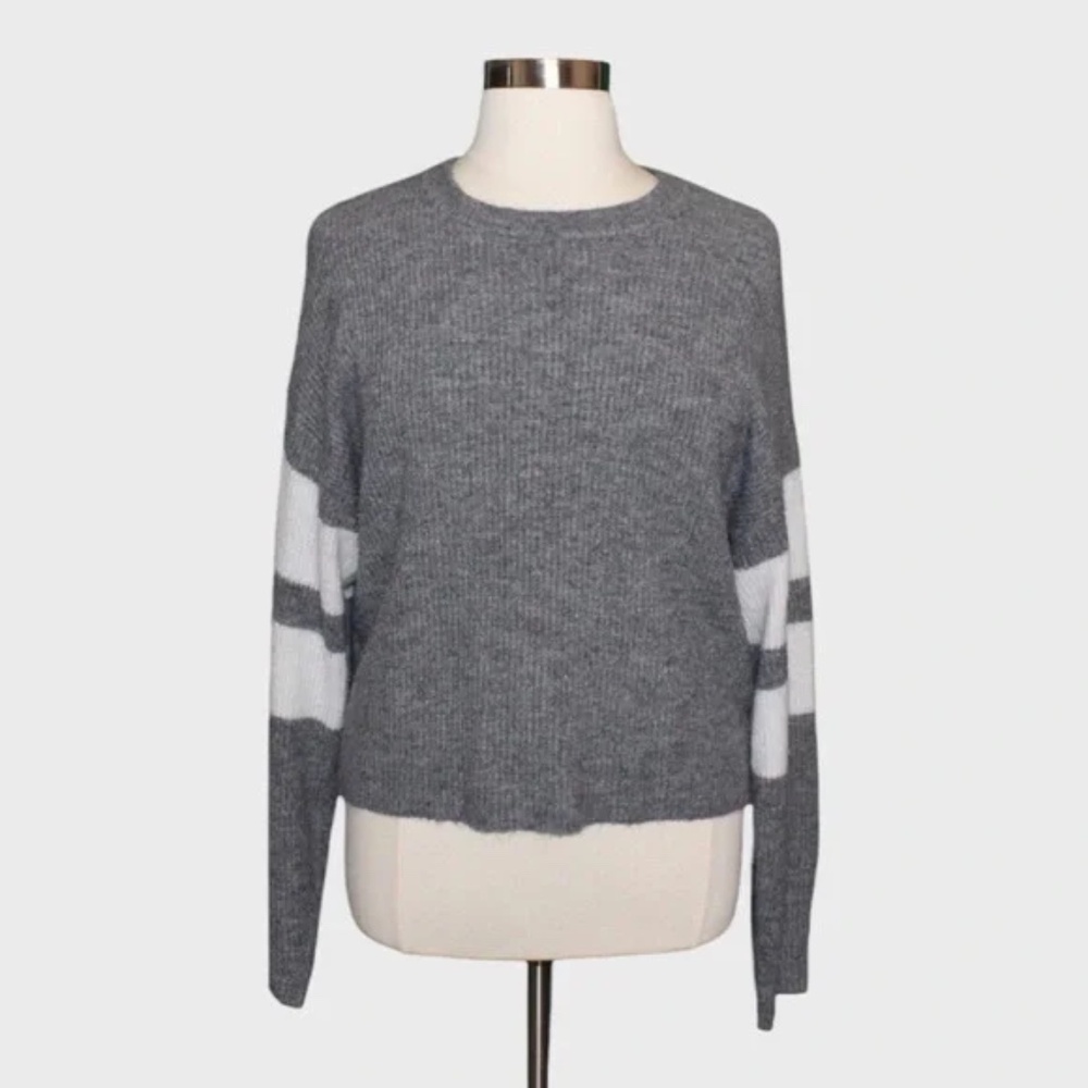 John‎ + Jenn Ribbed Stripe Crewneck Sweater